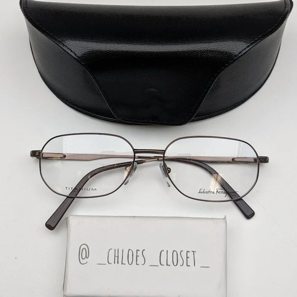 🕶️Salvatore Ferragamo 1661-T Unisex Eyeglasses /TH547🕶️ - Picture 1 of 13